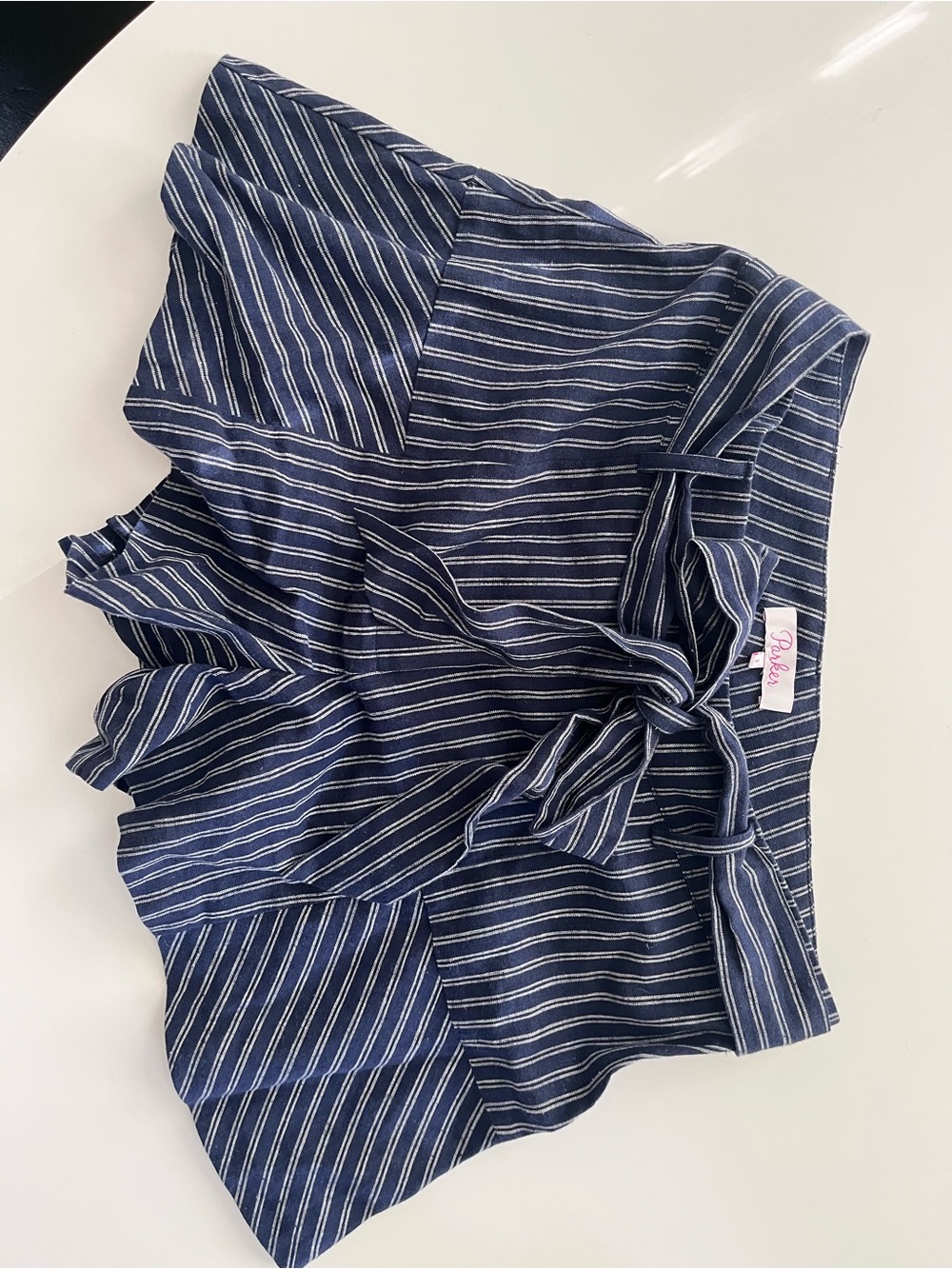 Parker Navy and White Shorts